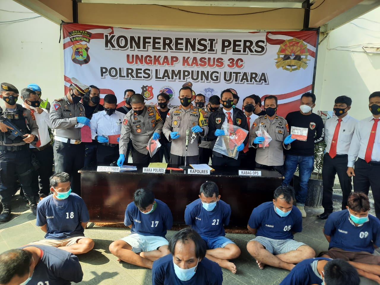 Polres Lampung Utara Kembali ringkus Pelaku Spesialis 3C, Satu Diantaranya Dihadiahi Timah Panas
