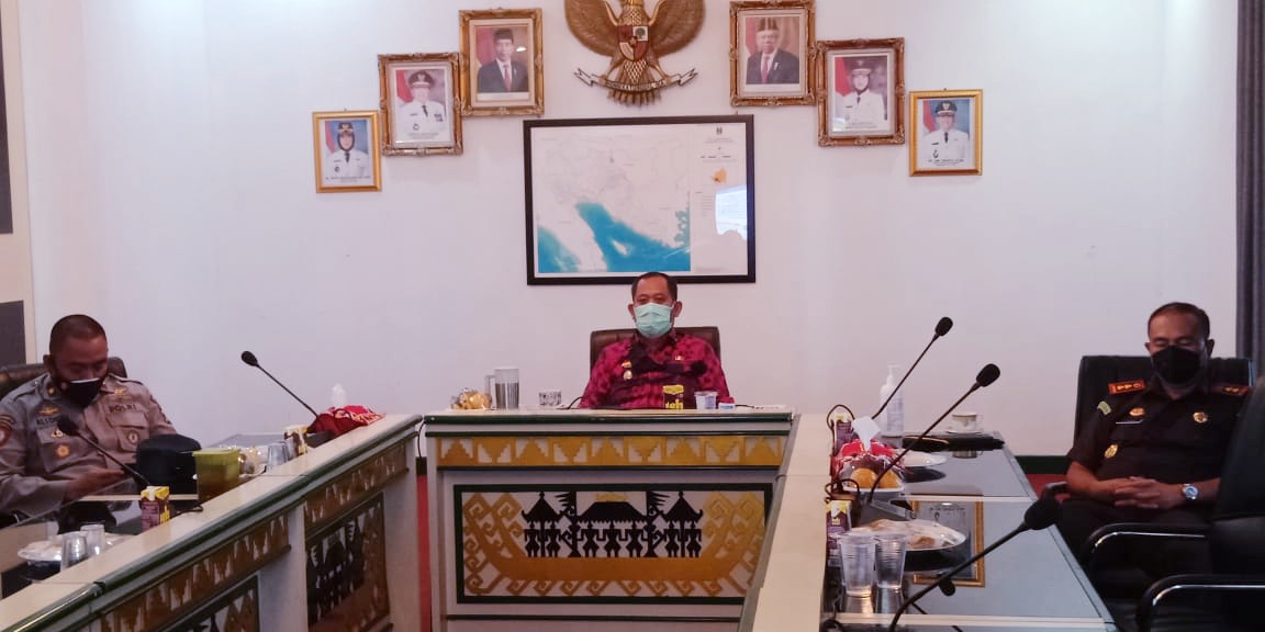 Forkopimda Tanggamus Dengarkan Pengarahan Presiden RI Dalam Kunker ke Provinsi Lampung