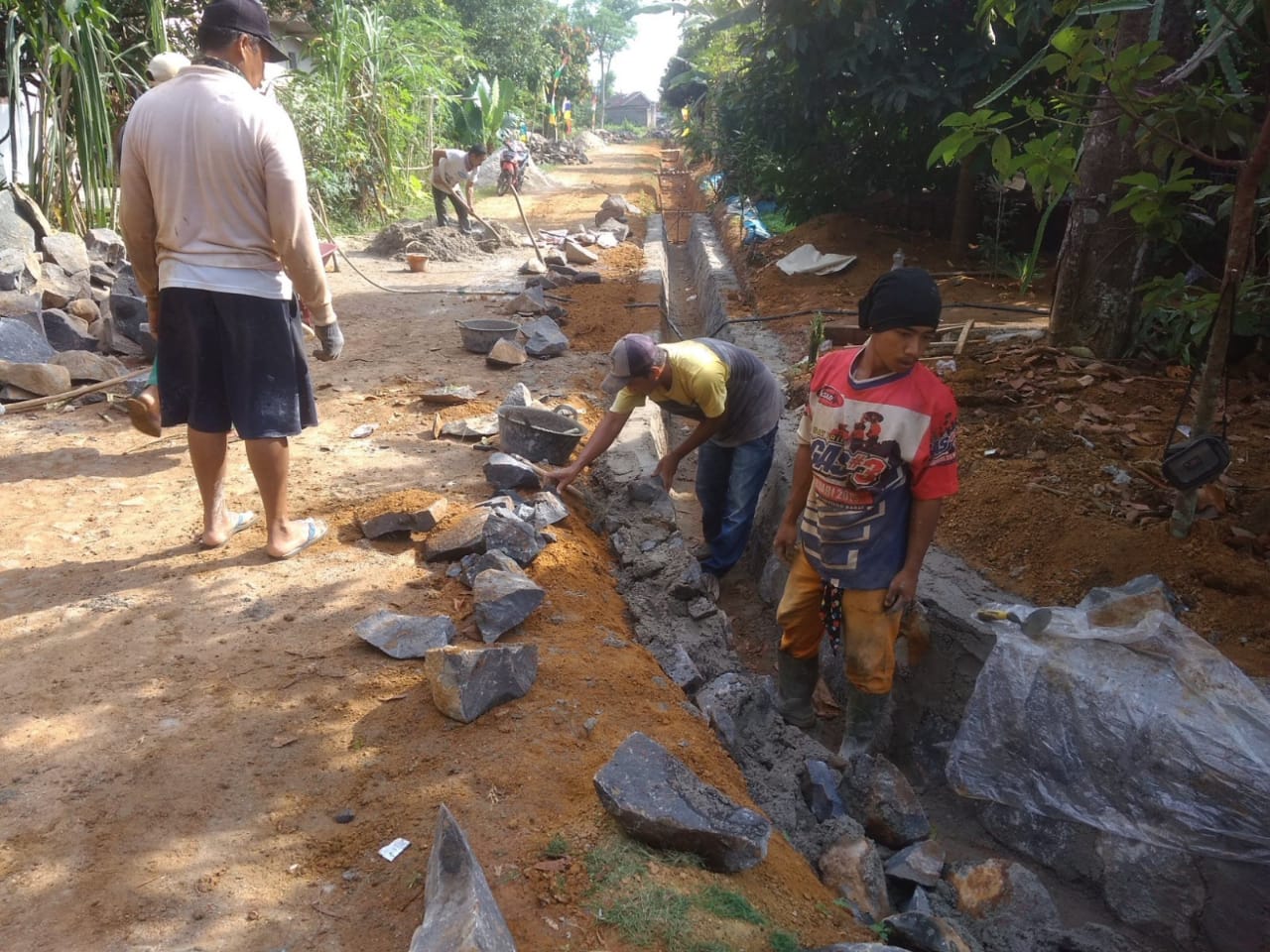 Pemdes Tanjung Kesuma Realisasikan DD,Membangun Infrastruktur Dan Pencegahan Covid-19