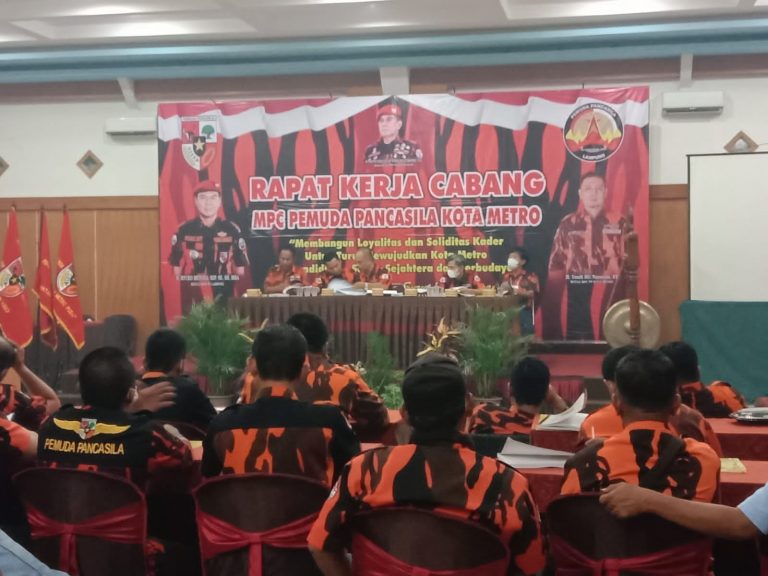 MPC Pemuda Pancasila Kota Metro Gelar Rapat Kerja Cabang