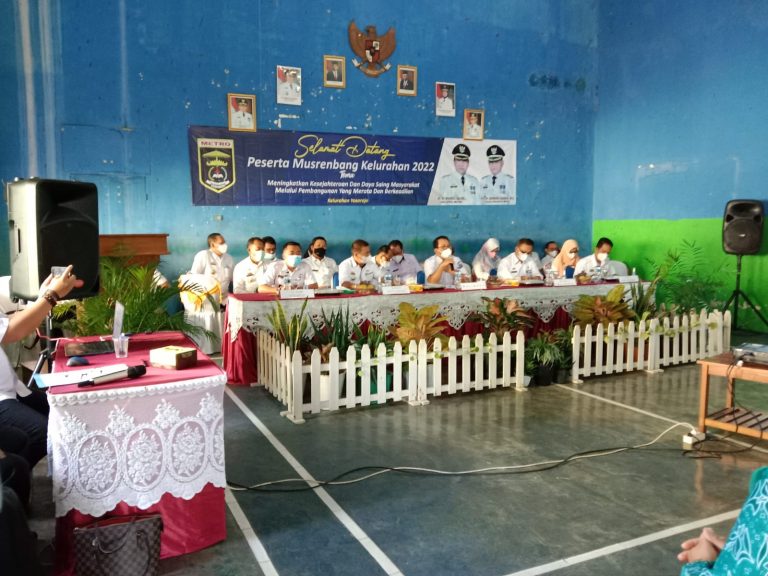 Musrenbang Yosorejo Walikota Metro Akan Upayakan Pembangunan Fisik di 2023