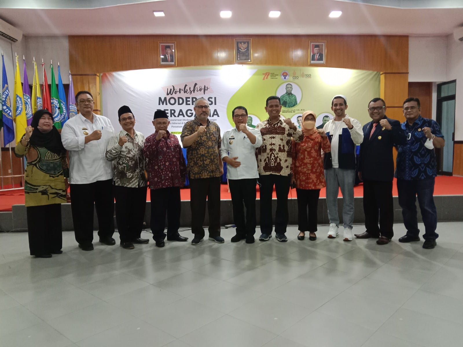 Universitas Muhammadiyah Metro Gelar Workshop Moderasi Beragama,Secara Hibrid bersama Kementerian Pemuda dan Olahraga RI