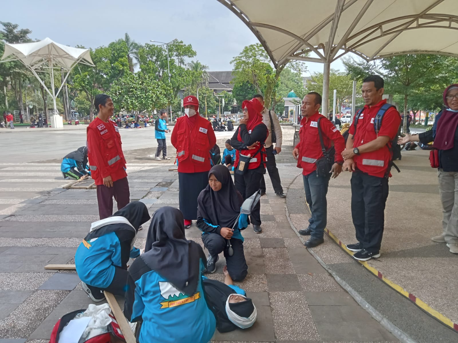 PMI Kota Metro Gelar Pelatihan Gabungan Bagi Relawan PMR