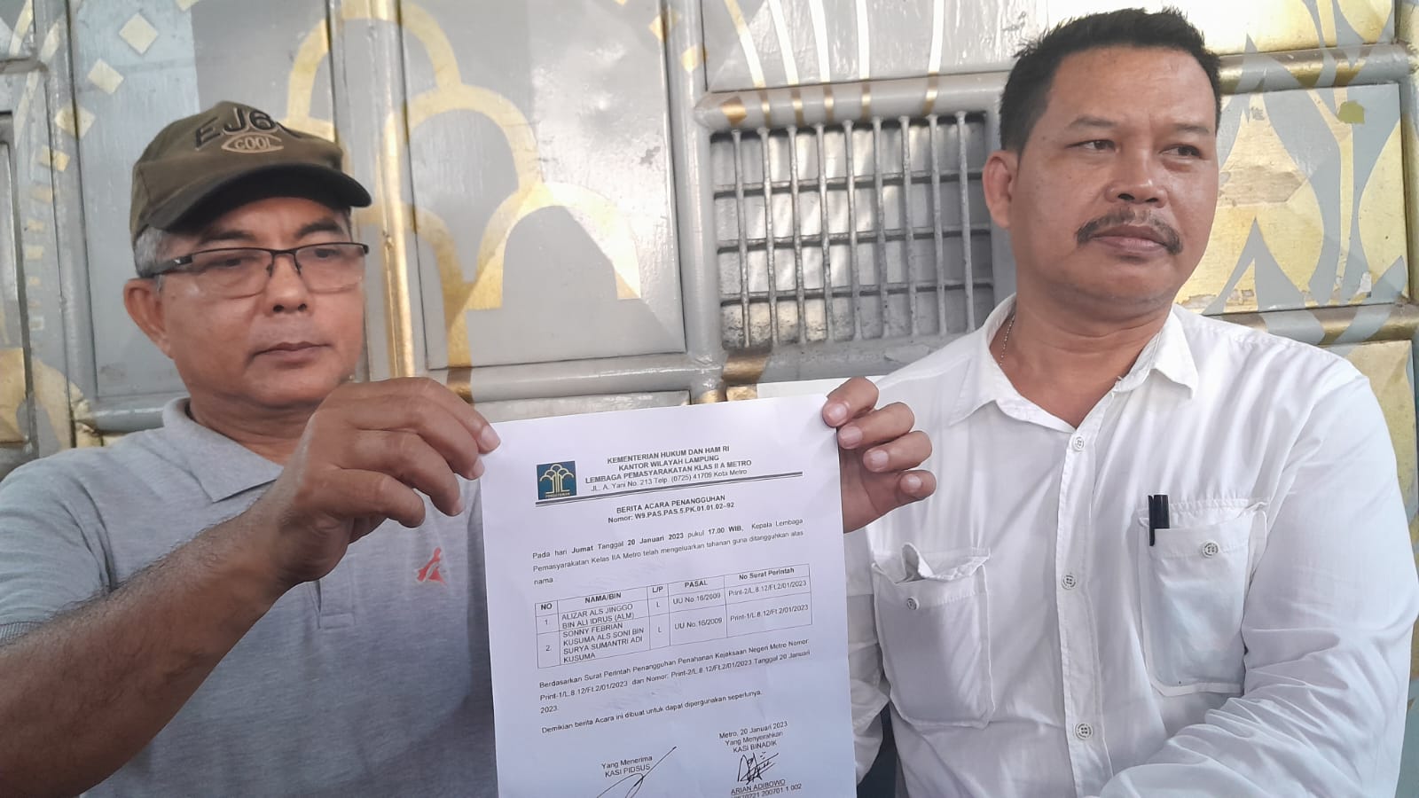 Mantan Anggota DPRD Metro Dibebaskan Setelah Pihak Ketiga Membayar Pajak